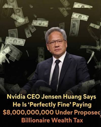 黄仁勋：缴税使我快乐，我不怕缴税，我只怕受穷；并不介意多缴纳数十亿美元税款，能够负担得起5年内缴纳80亿美元税款，这是一种特权